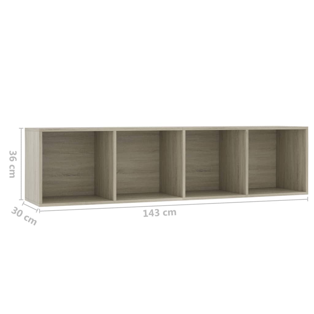 Bibliothèque/Meuble TV Chêne sonoma 143x30x36 cm - XIOS