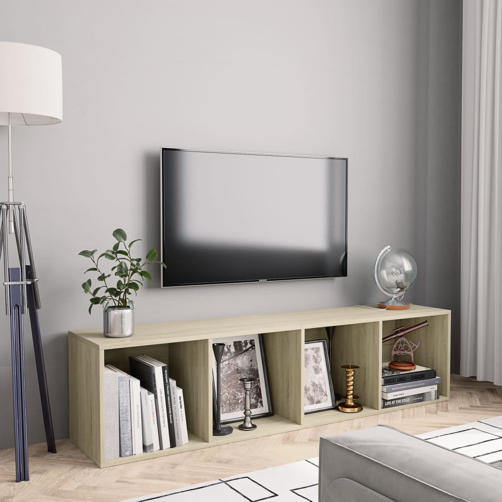 Bibliothèque/Meuble TV Chêne sonoma 143x30x36 cm - XIOS