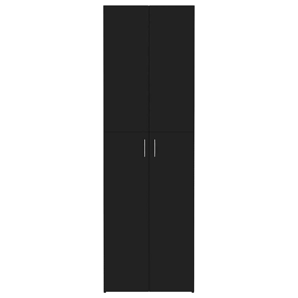 Armoire de bureau Noir 60x32x190 cm Bois d'ingénierie - XIOS