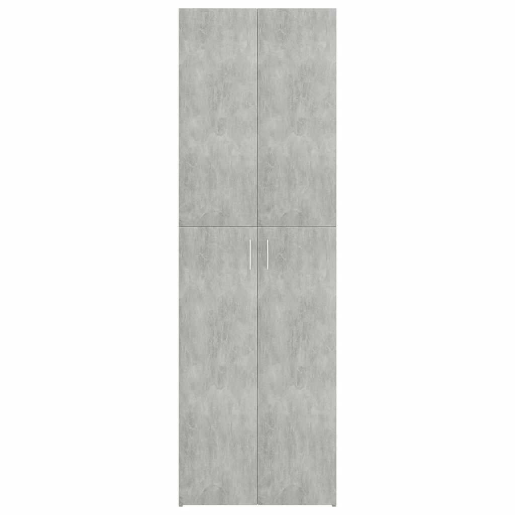 Armoire de bureau Gris béton 60x32x190 cm Bois d'ingénierie - XIOS