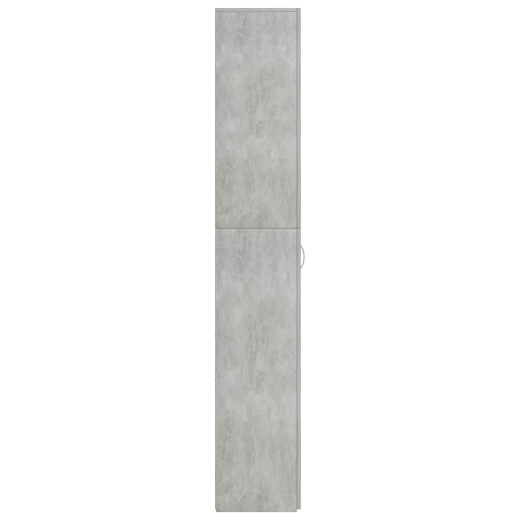 Armoire de bureau Gris béton 60x32x190 cm Bois d'ingénierie - XIOS