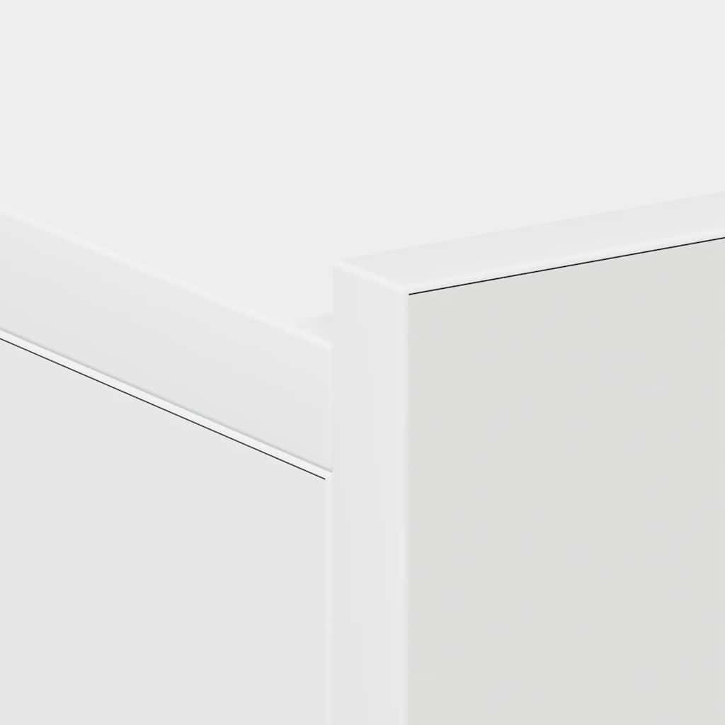 Table de chevet flottante Blanc 40x30x15 cm Bois d'ingénierie - XIOS