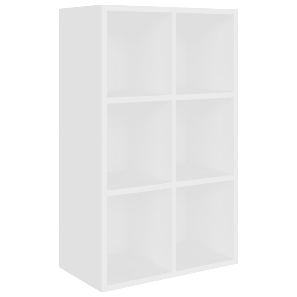 Bibliothèque/Buffet blanc 66x30x98 cm bois d'ingénierie - XIOS