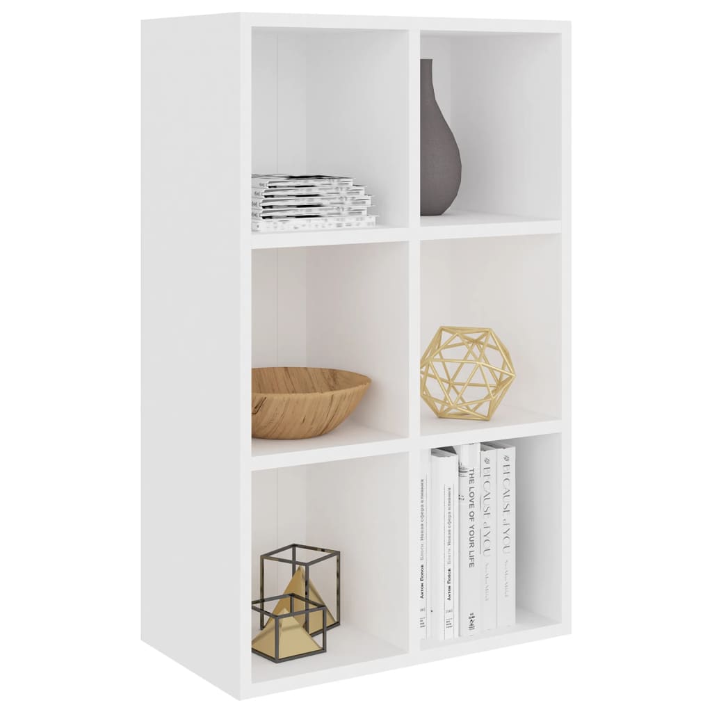 Bibliothèque/Buffet blanc 66x30x98 cm bois d'ingénierie - XIOS