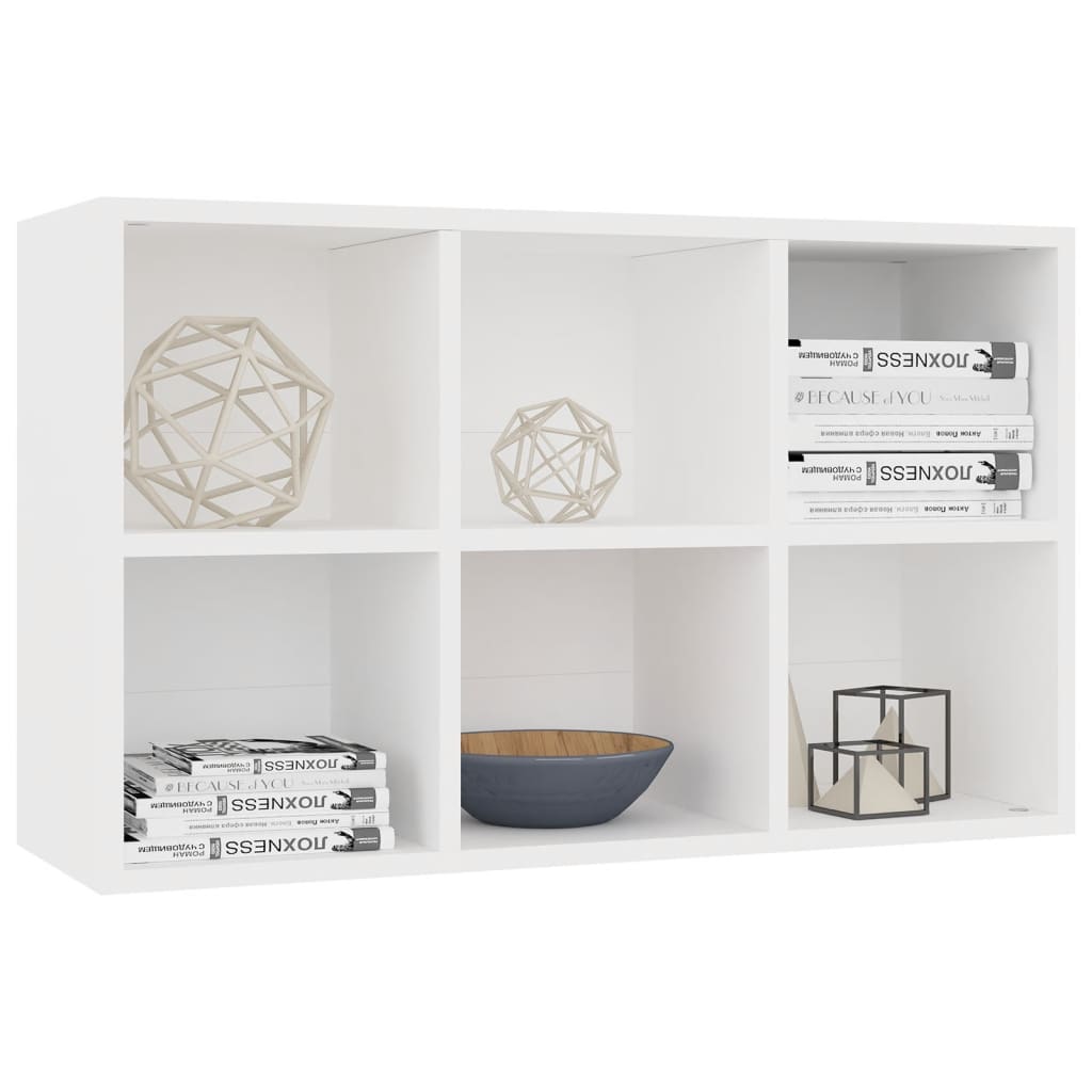 Bibliothèque/Buffet blanc 66x30x98 cm bois d'ingénierie - XIOS