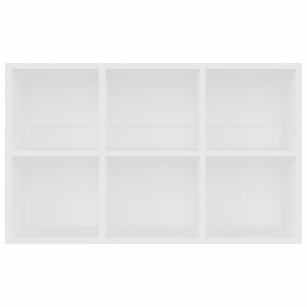 Bibliothèque/Buffet blanc 66x30x98 cm bois d'ingénierie - XIOS