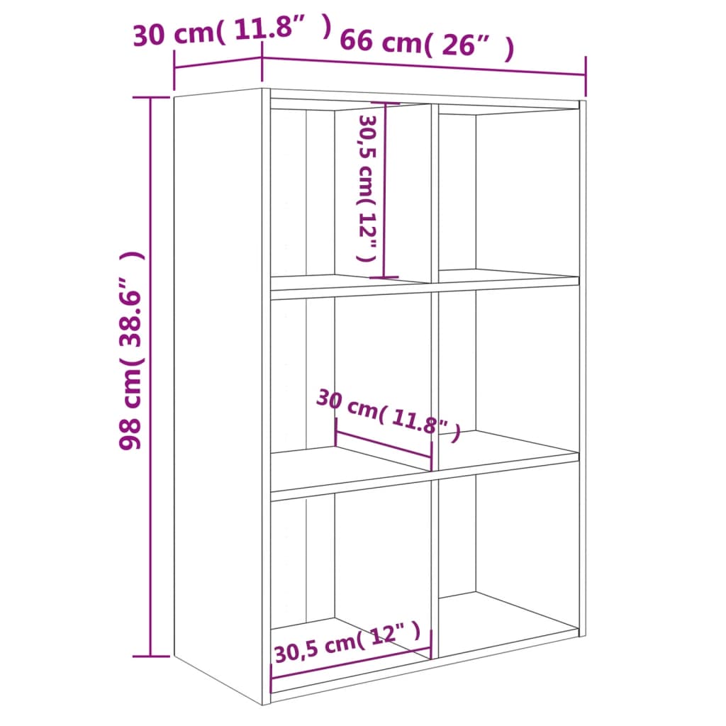 Bibliothèque/Buffet noir 66x30x98 cm bois d'ingénierie - XIOS