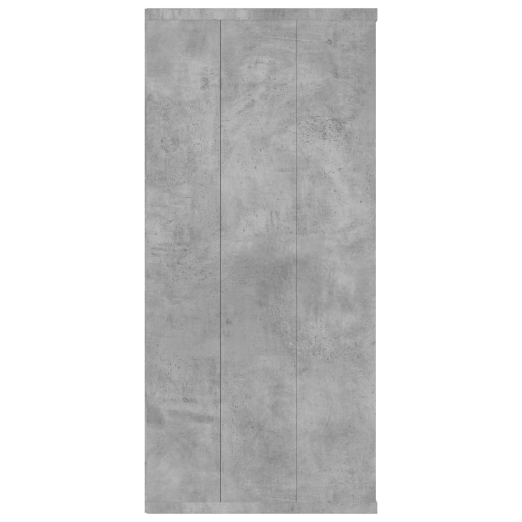 Bibliothèque/Buffet gris béton 66x30x98 cm bois d'ingénierie - XIOS
