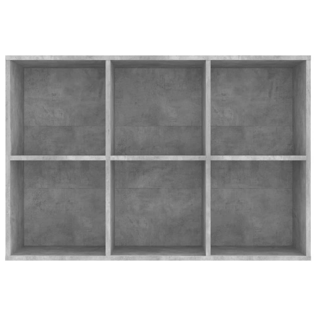 Bibliothèque/Buffet gris béton 66x30x98 cm bois d'ingénierie - XIOS