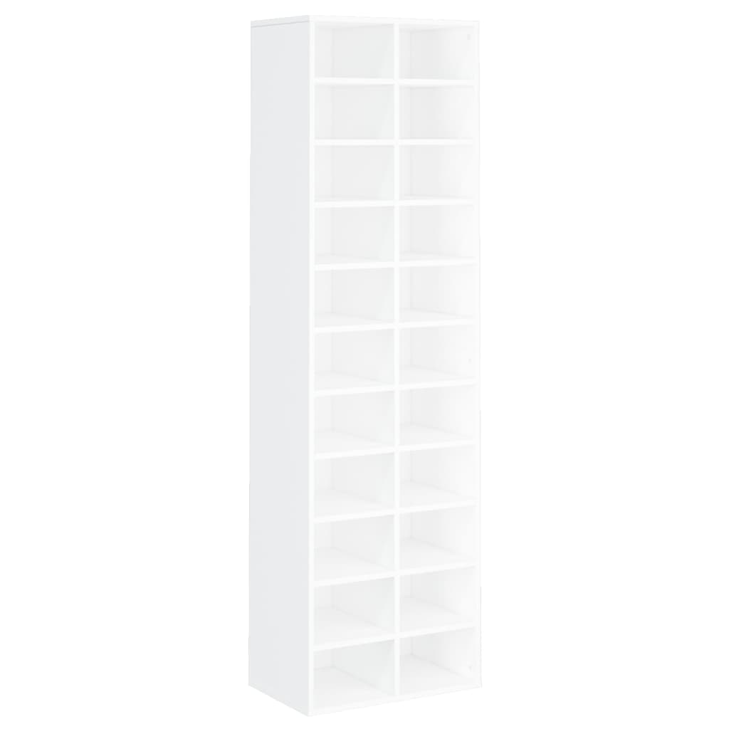 Armoire à chaussures Blanc 54x34x183 cm Bois d'ingénierie - XIOS