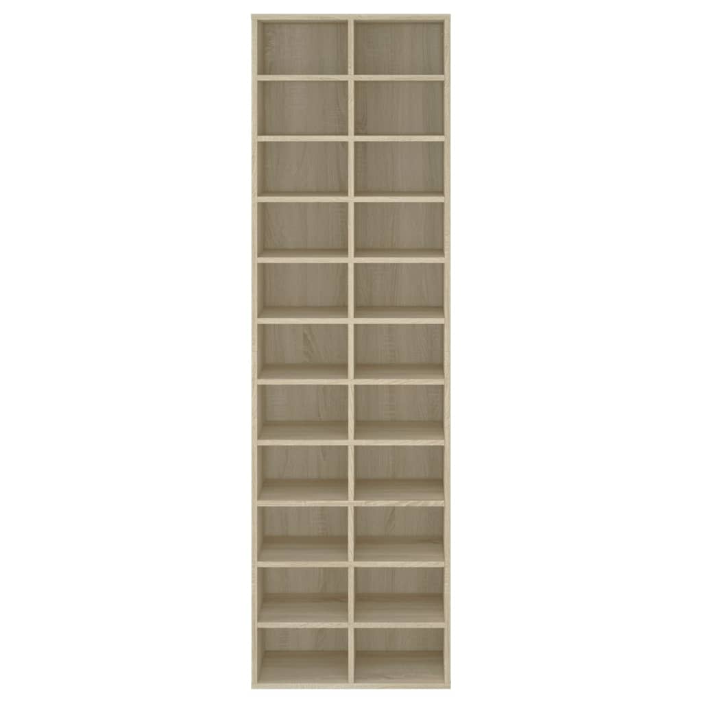 Armoire à chaussures chêne sonoma 54x34x183cm bois d'ingénierie - XIOS