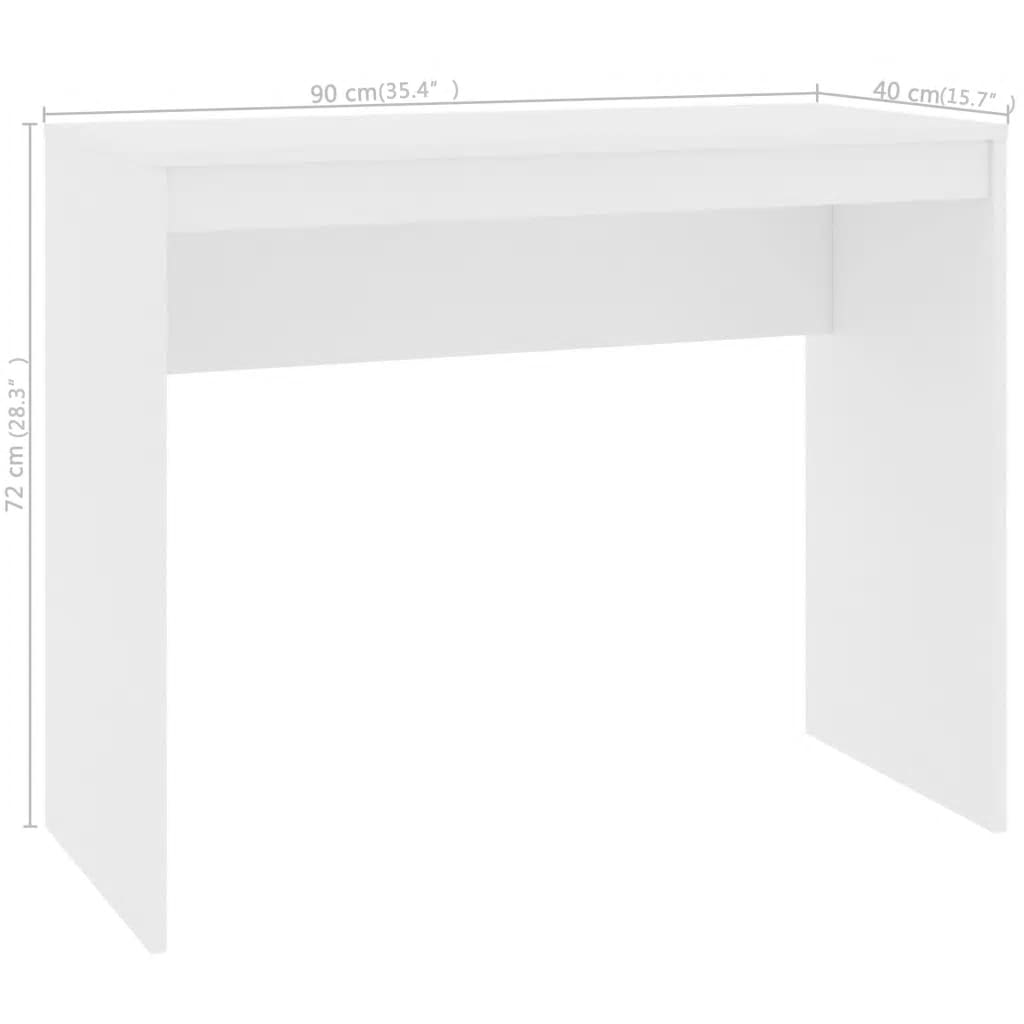 Bureau Blanc 90x40x72 cm Bois d'ingénierie - XIOS