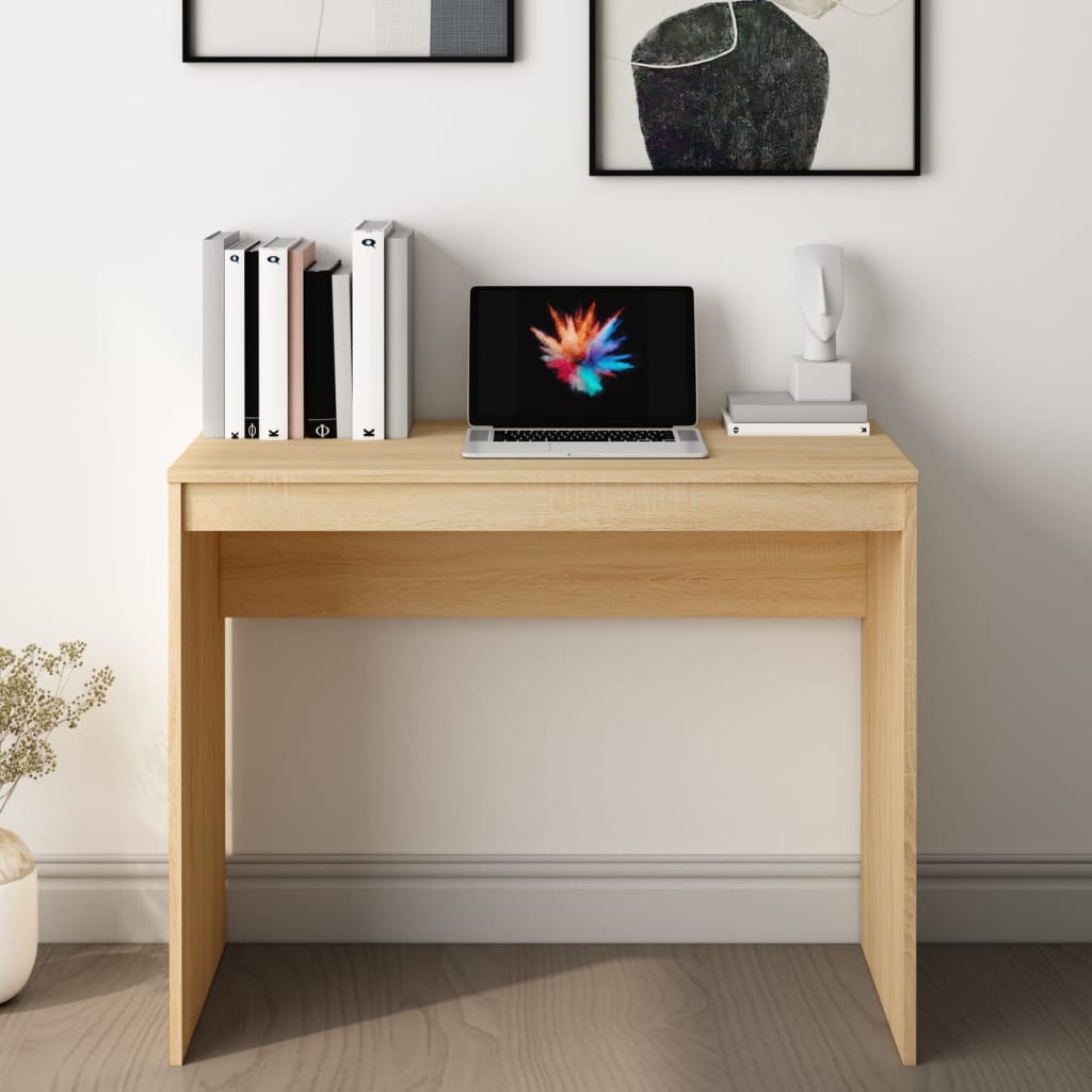 Bureau Chêne sonoma 90x40x72 cm Bois d'ingénierie Bureaux vidaXL
