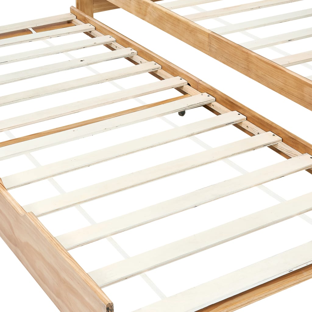 Cadre de lit extensible sans matelas bois de pin 90x200 cm - XIOS
