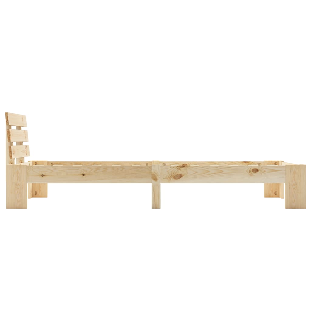 Cadre de lit sans matelas bois massif de pin 100x200 cm - XIOS