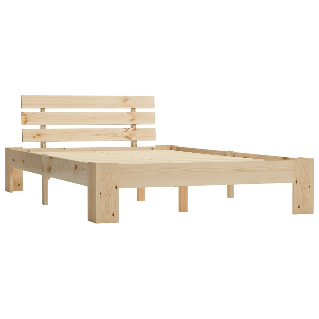 Cadre de lit sans matelas bois de pin massif 120x200 cm - XIOS