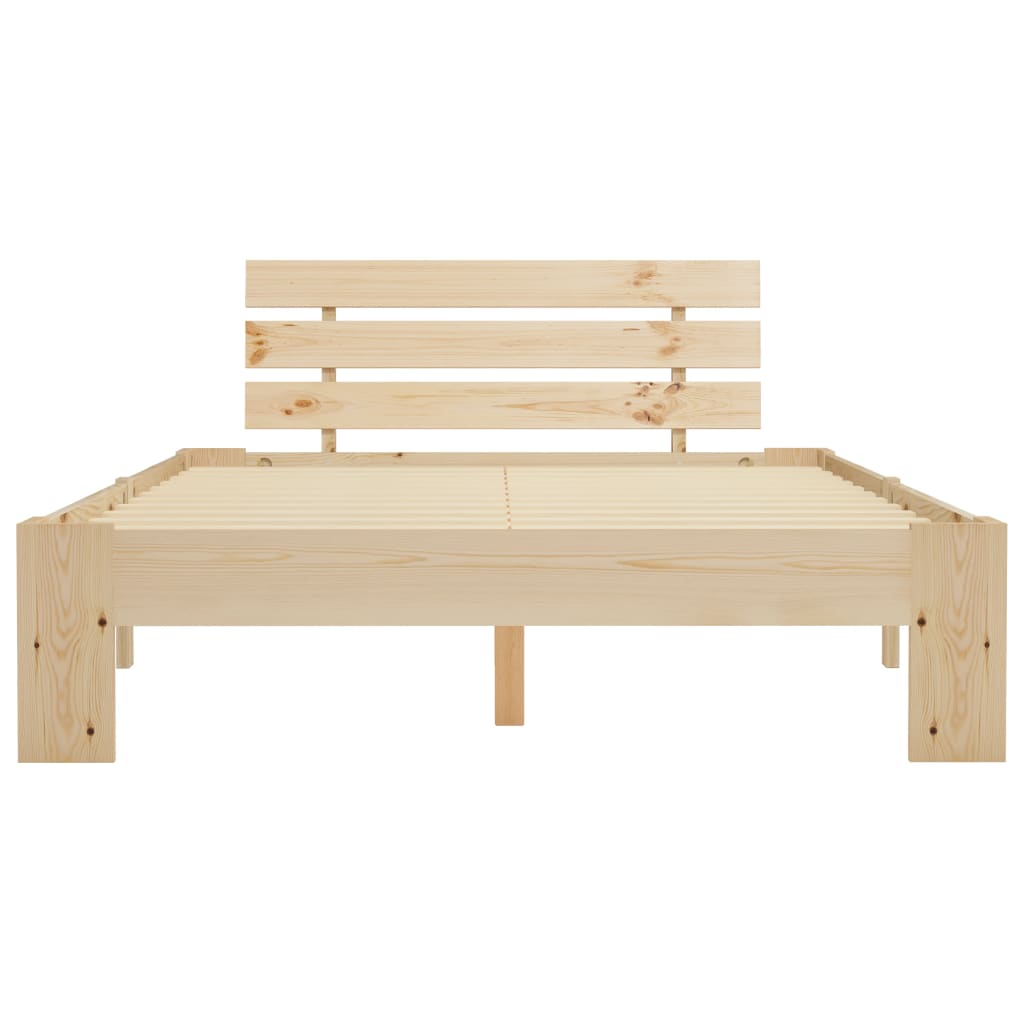 Cadre de lit sans matelas 140x200 cm bois massif de pin - XIOS