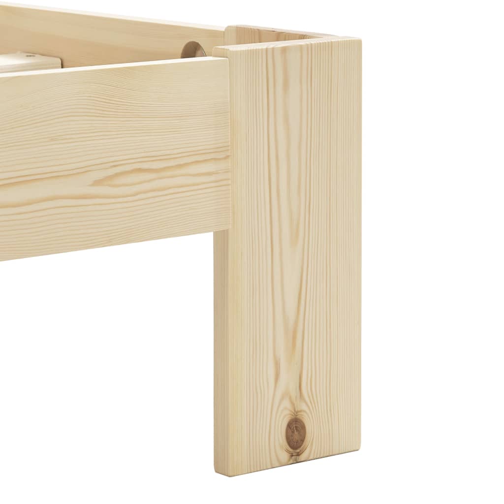Cadre de lit sans matelas 180x200 cm bois massif de pin - XIOS