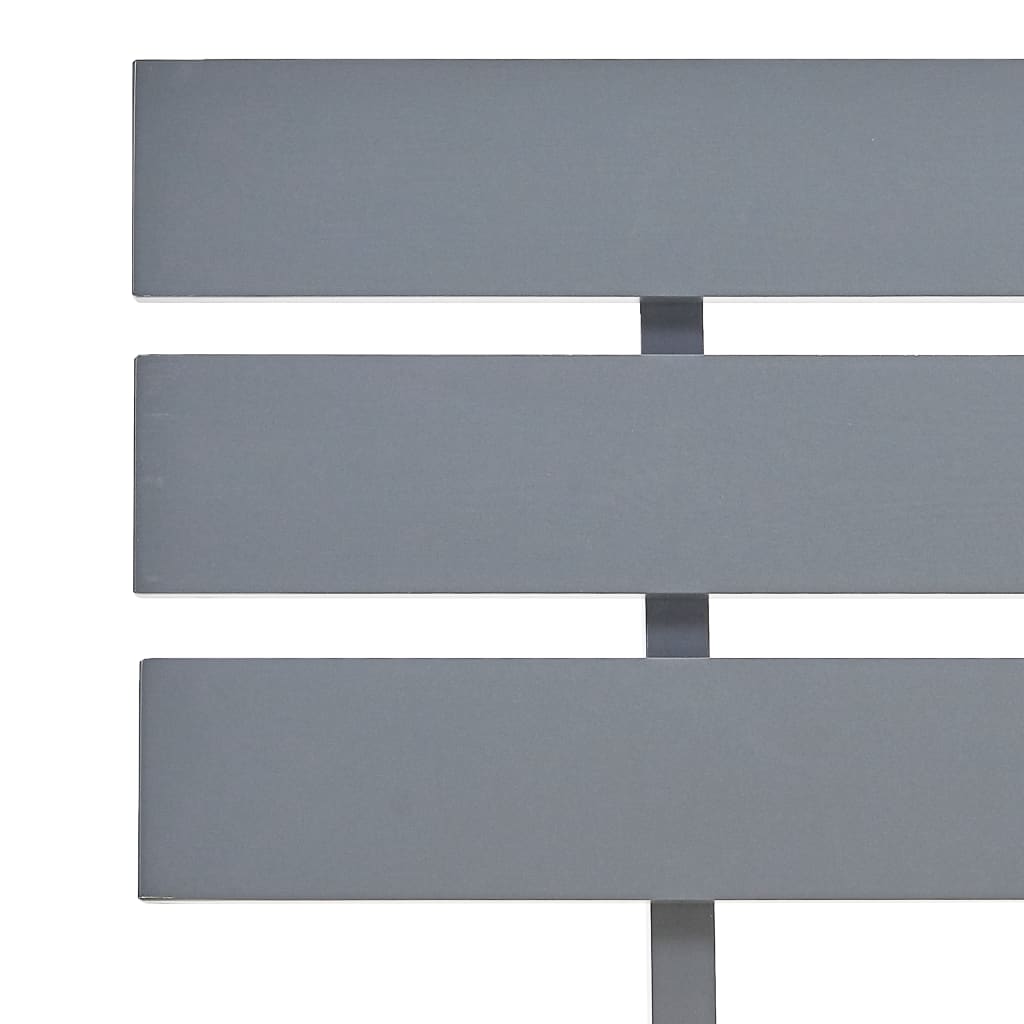 Cadre de lit sans matelas gris 160x200 cm bois de pin massif - XIOS