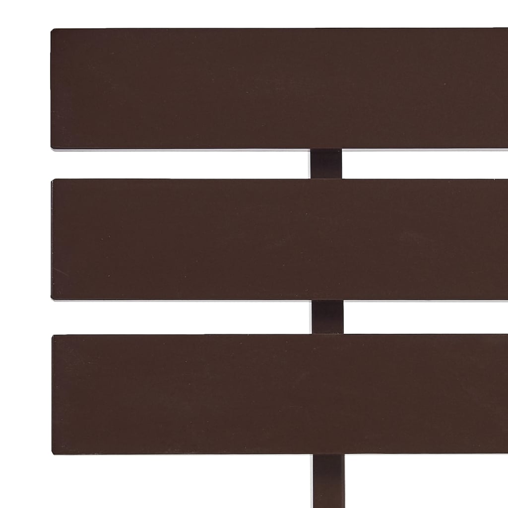 Cadre de lit sans matelas marron foncé bois pin massif 90x200cm - XIOS