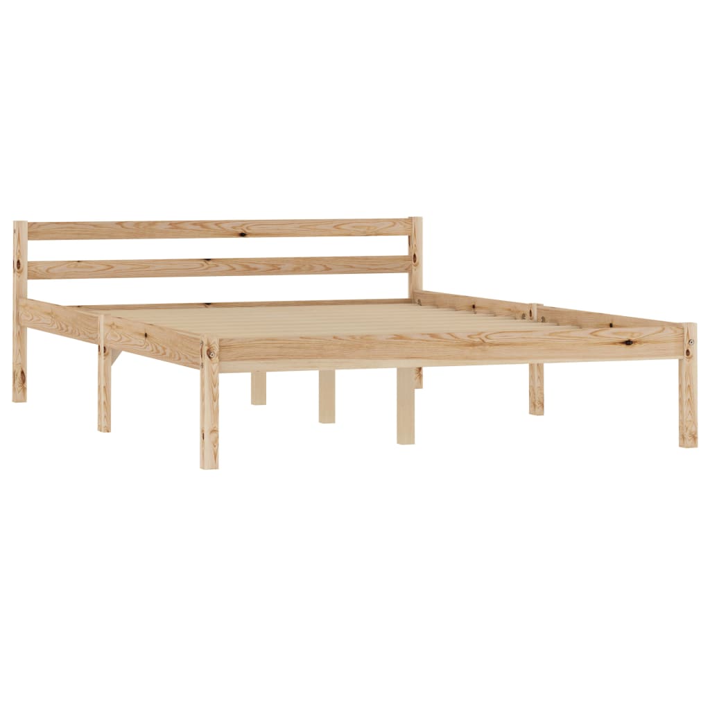 Cadre de lit sans matelas bois massif de pin 140x200 cm - XIOS