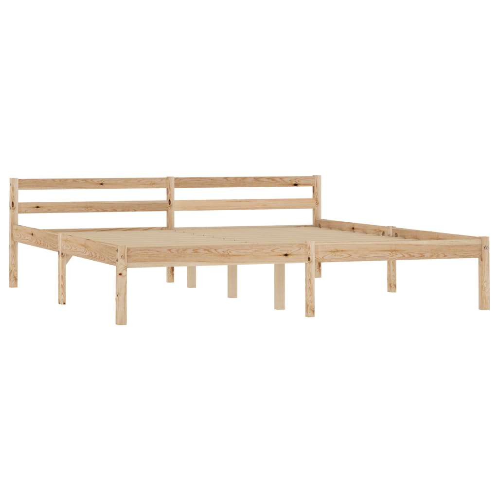 Cadre de lit sans matelas bois massif de pin 180x200 cm - XIOS