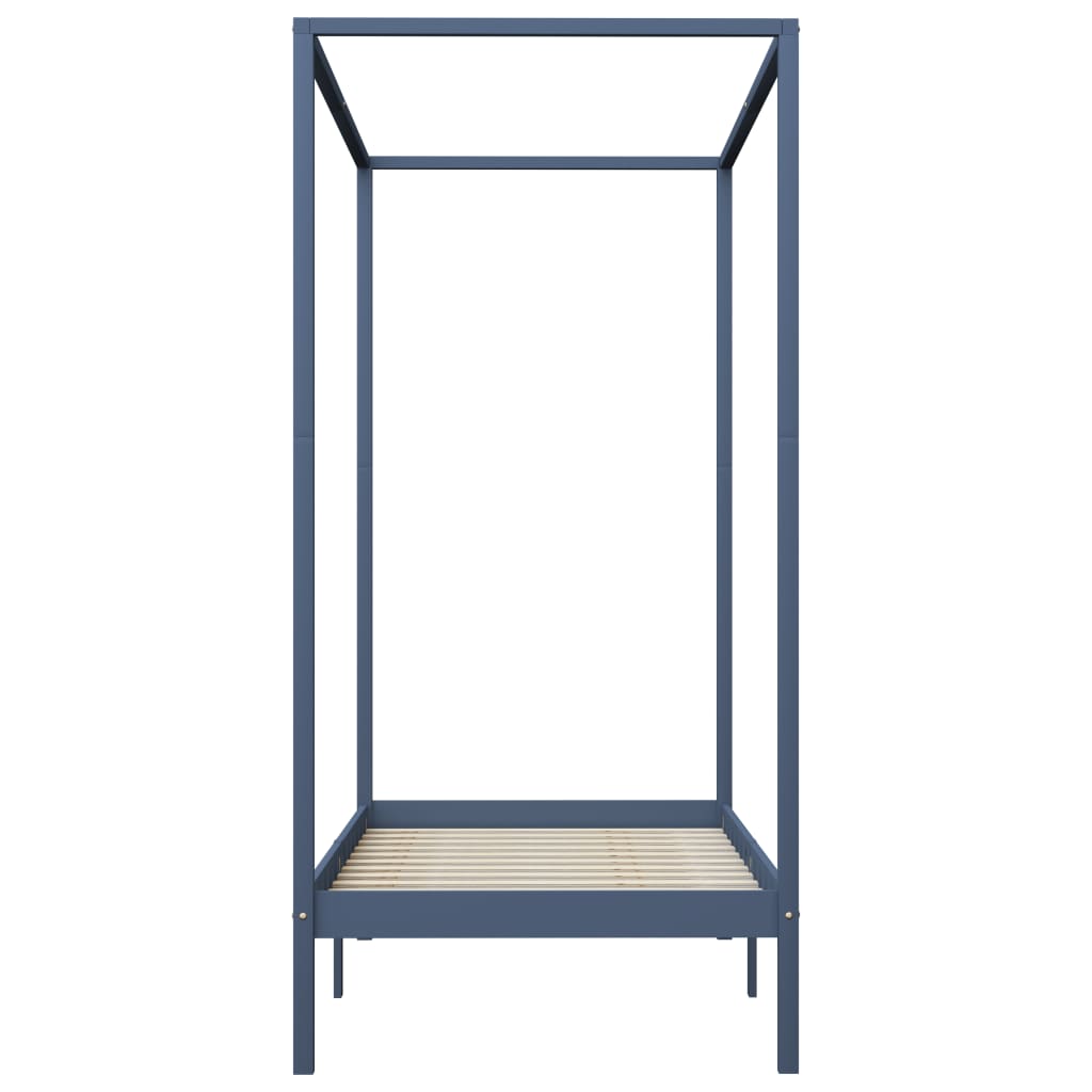 Cadre de lit à baldaquin sans matelas bois massif 100x200 cm - XIOS
