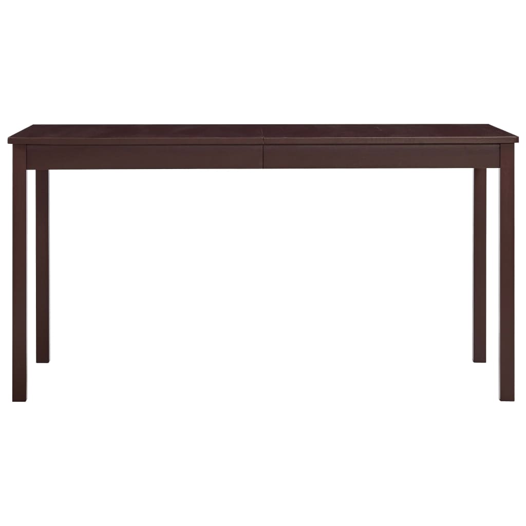 Table à manger Marron foncé 140x70x73 cm Bois de pin - XIOS