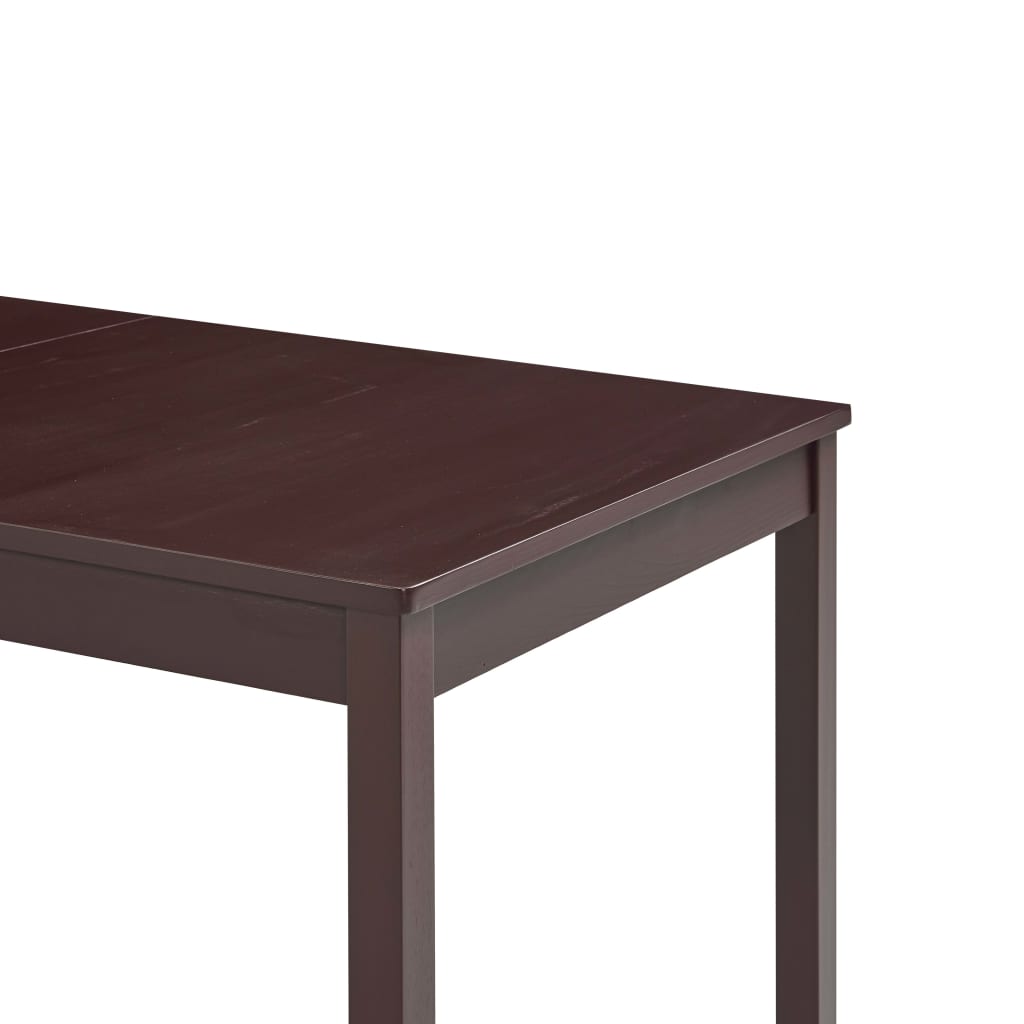 Table à manger Marron foncé 140x70x73 cm Bois de pin - XIOS