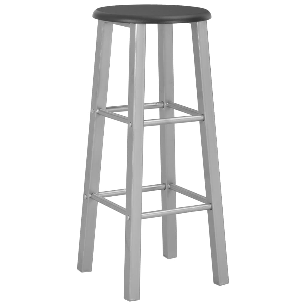 Ensemble de bar 3 pcs Bois et acier Noir - XIOS