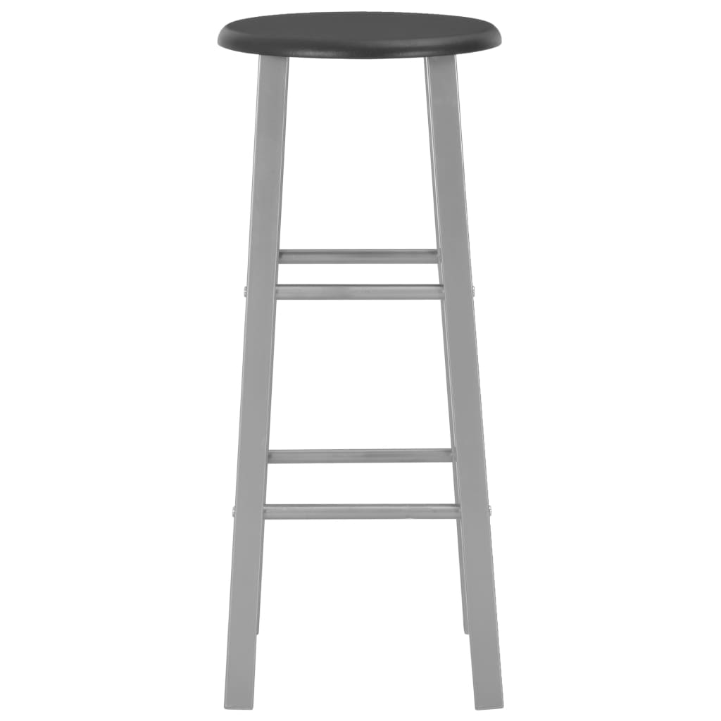 Ensemble de bar 3 pcs Bois et acier Noir - XIOS