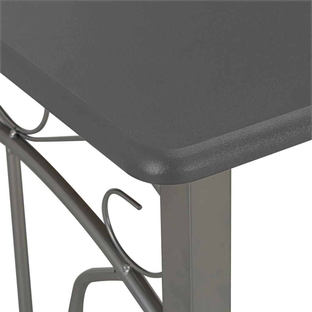 Ensemble de bar 3 pcs Bois et acier Anthracite - XIOS