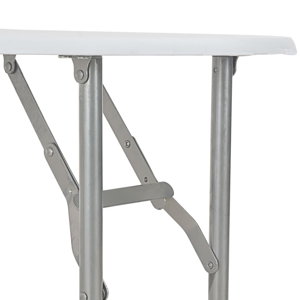 Ensemble à dîner pliant 3 pcs et étagère de rangement MDF acier - XIOS
