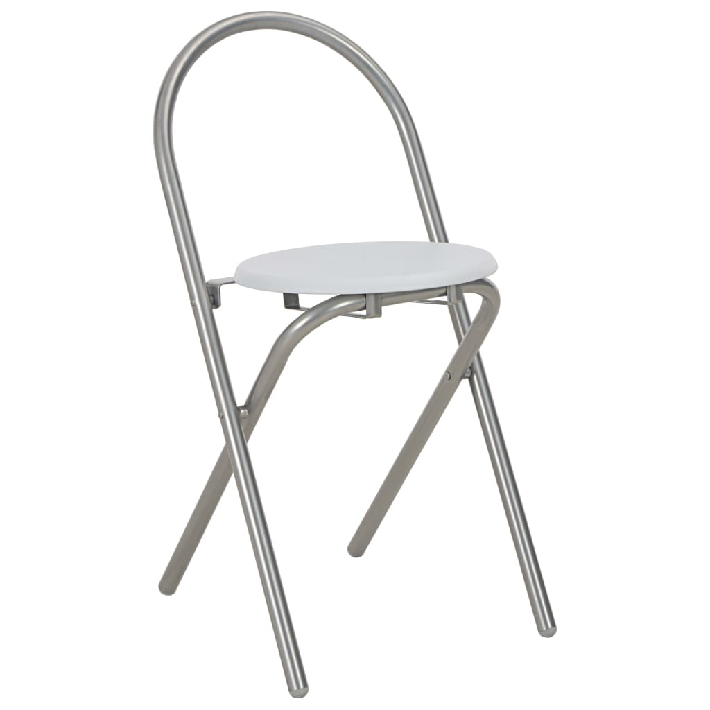 Ensemble à dîner pliant 3 pcs et étagère de rangement MDF acier - XIOS