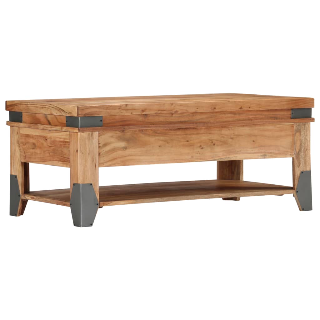 Table basse 110x52x45 cm Bois d'acacia solide - XIOS