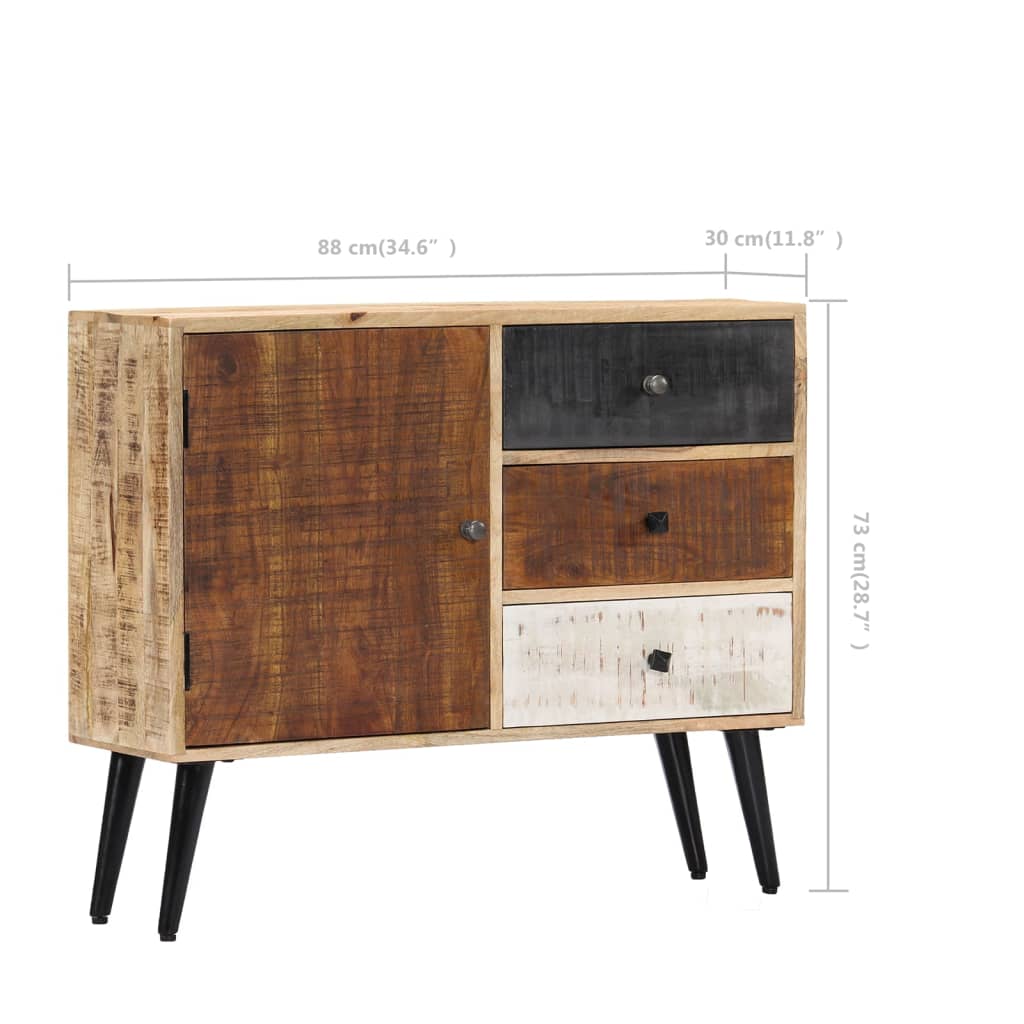 Buffet 88x30x73 cm Bois de manguier massif - XIOS