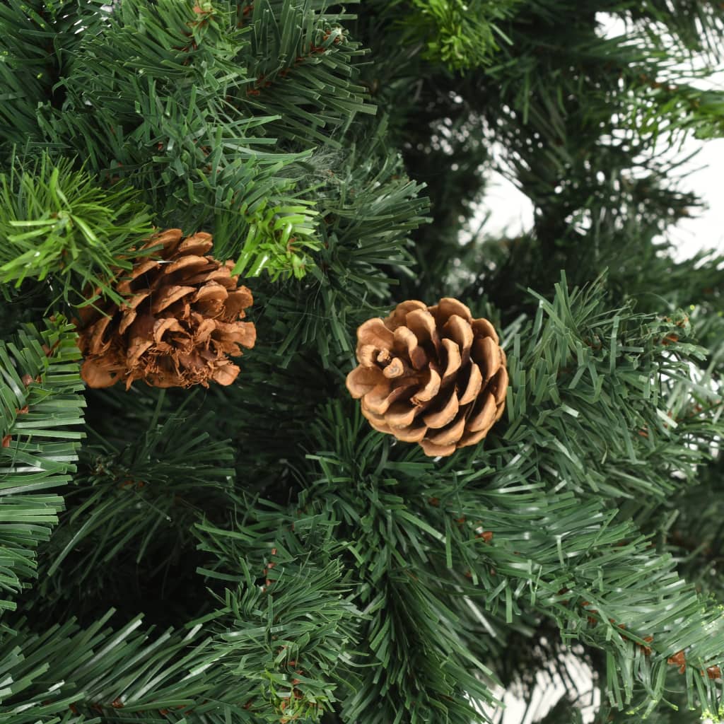 Sapin de Noël artificiel avec pommes de pin Vert 210 cm - XIOS