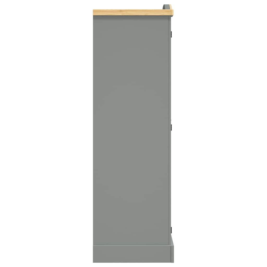 Garde-robe avec 2 portes Gamme Corona pin mexicain Gris - XIOS