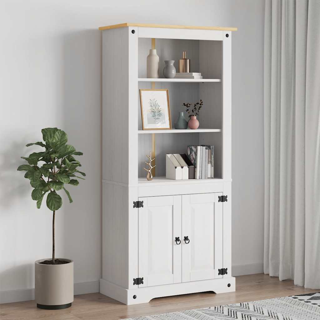 Placard Gamme Corona Pin mexicain Blanc 80x40x170 cm