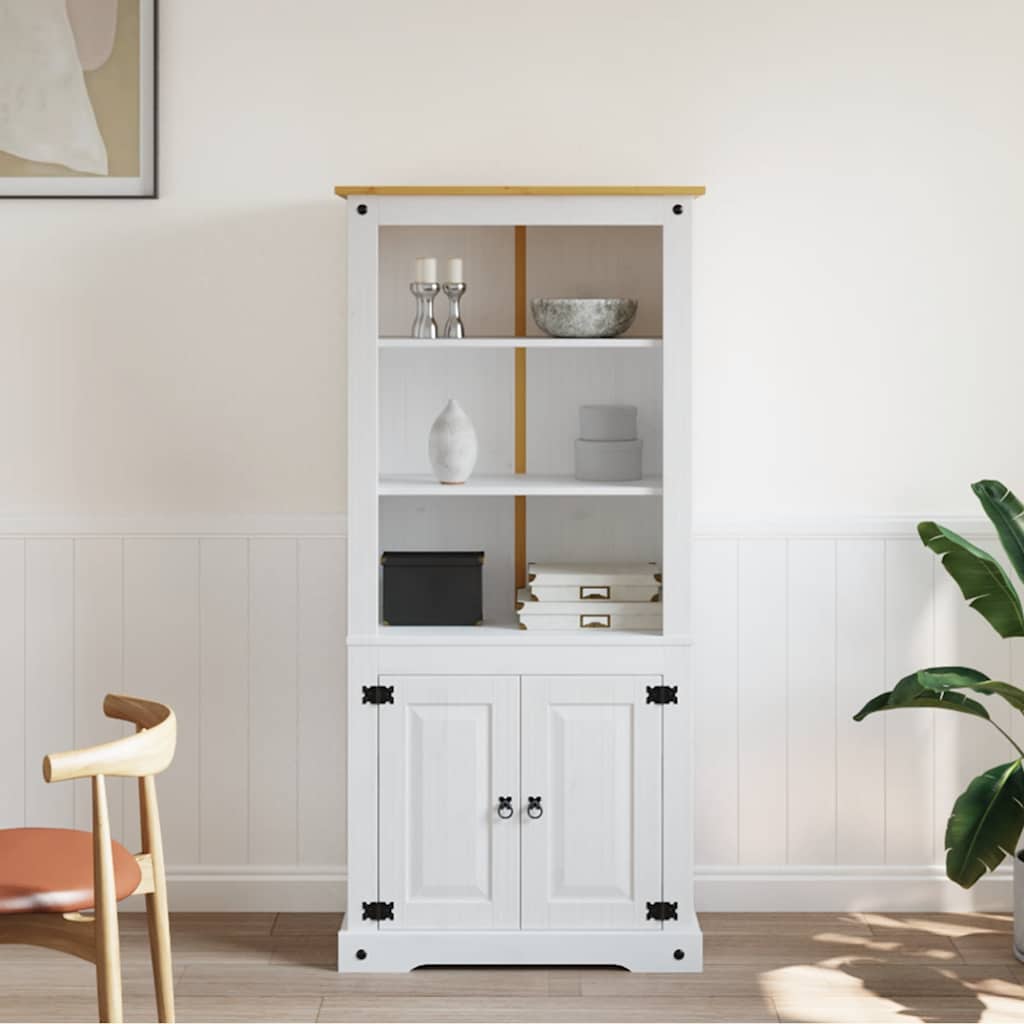 Placard Gamme Corona Pin mexicain Blanc 80x40x170 cm