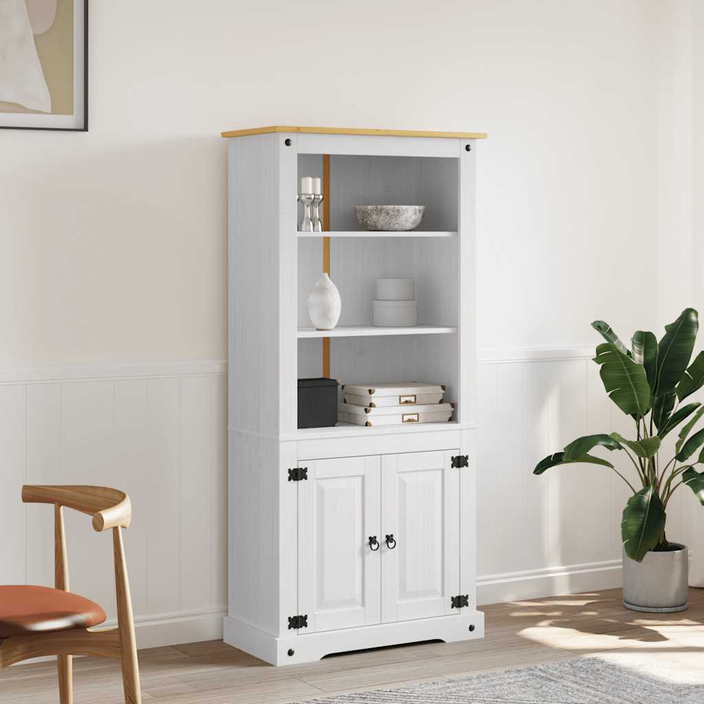 Placard Gamme Corona Pin mexicain Blanc 80x40x170 cm
