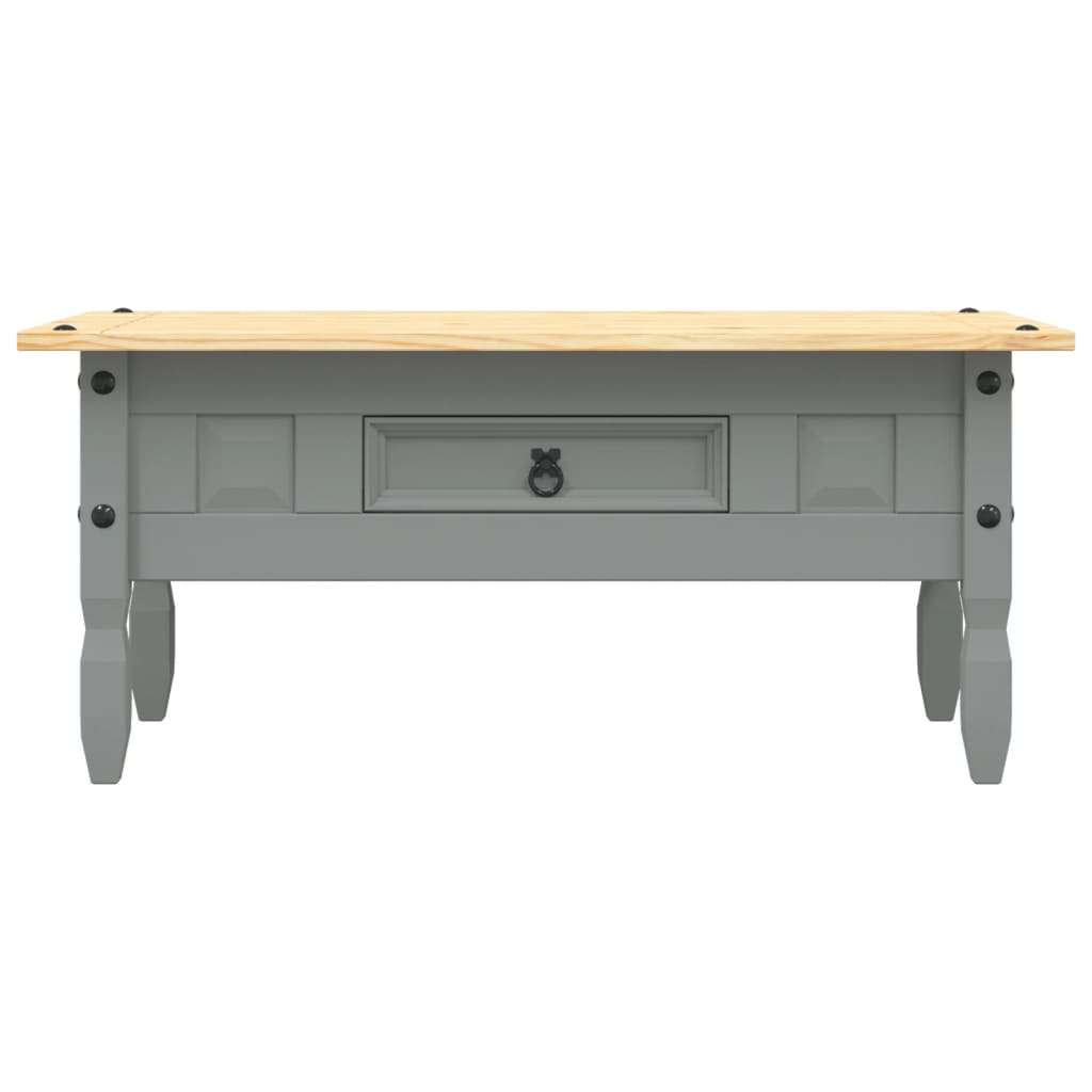 Table basse Pin mexicain Gamme Corona Gris 100x55x44 cm - XIOS