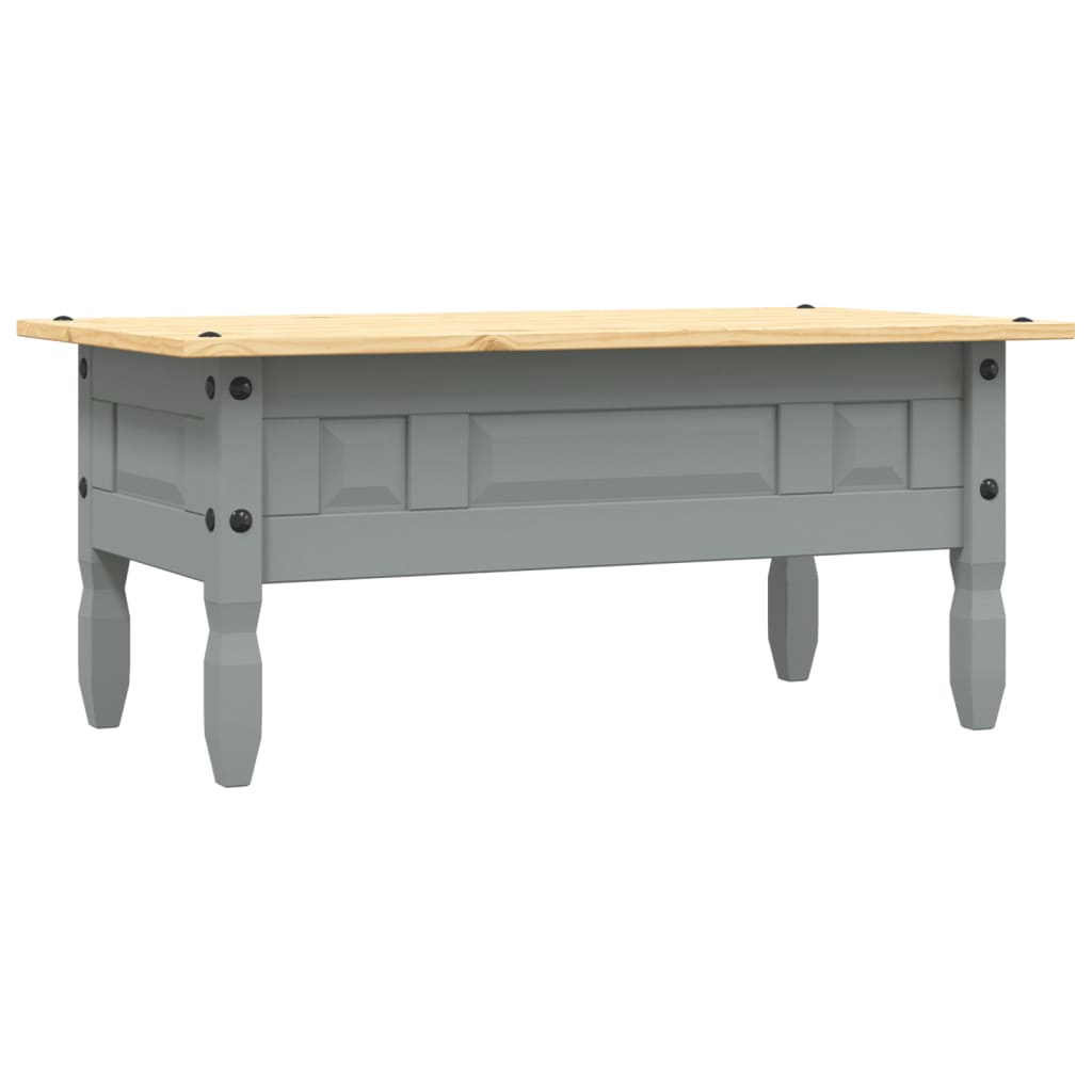 Table basse Pin mexicain Gamme Corona Gris 100x55x44 cm - XIOS