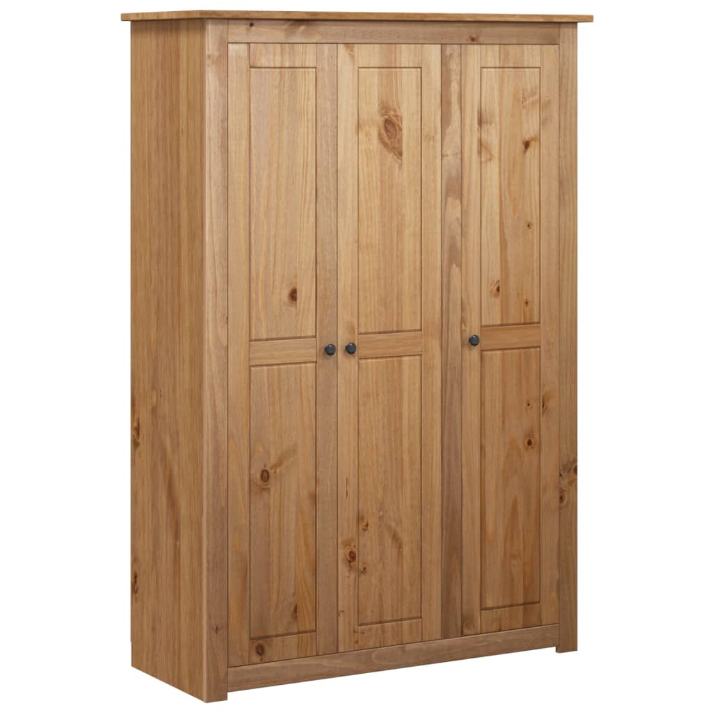 Garde-robe à 3 portes 118x50x171,5 cm Pin Assortiment Panama - XIOS