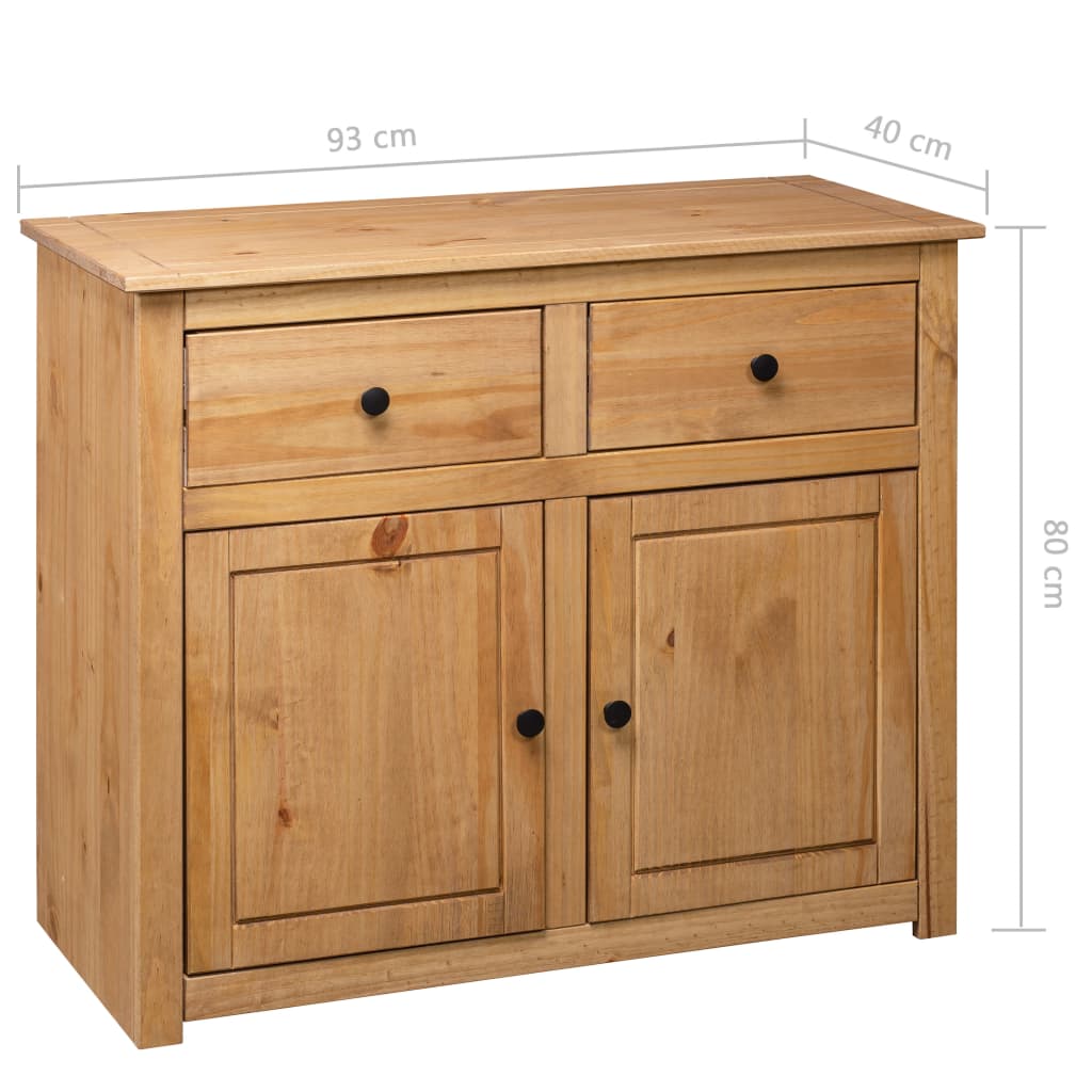 Buffet 93x40x80 cm Pin solide Assortiment Panama - XIOS