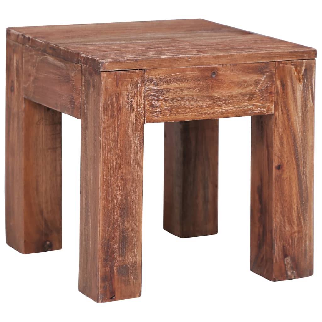 Table basse 30x30x30 cm bois d'acajou massif - XIOS