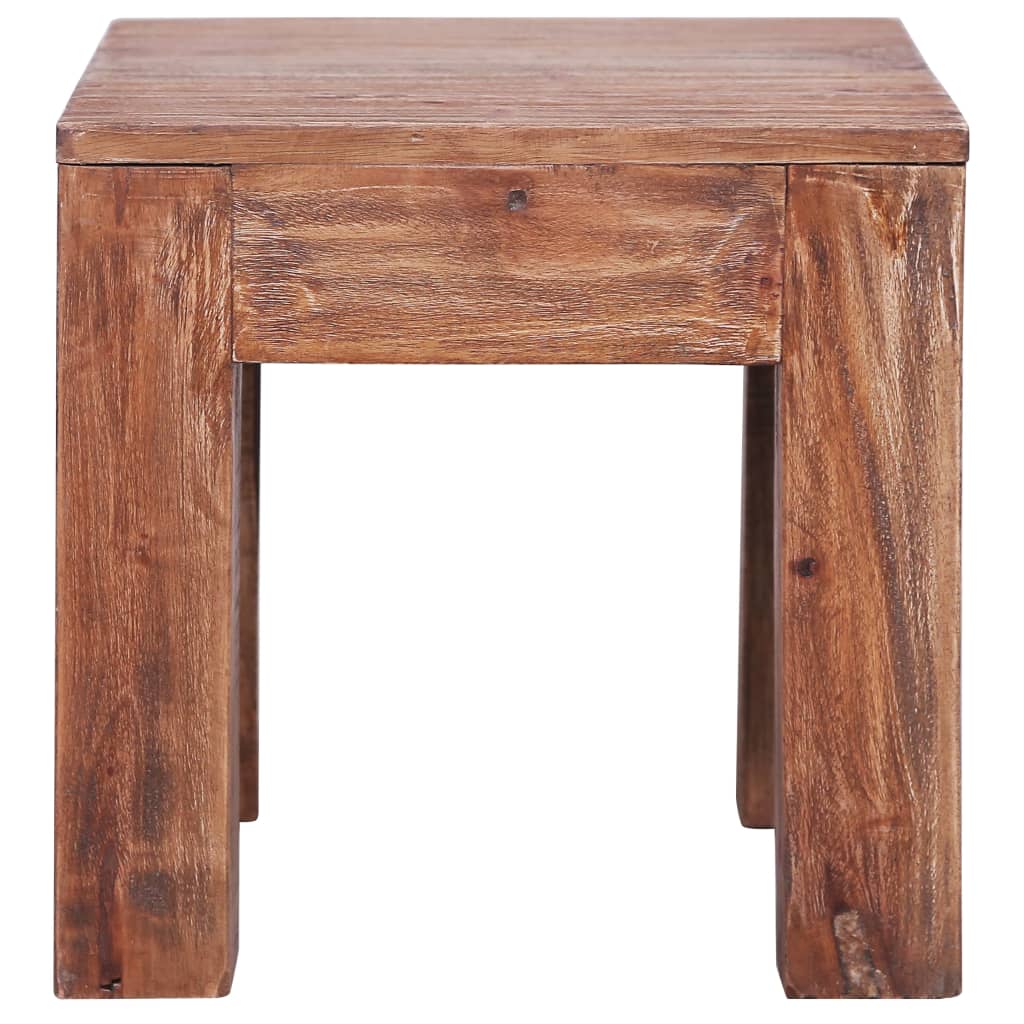 Table basse 30x30x30 cm bois d'acajou massif - XIOS