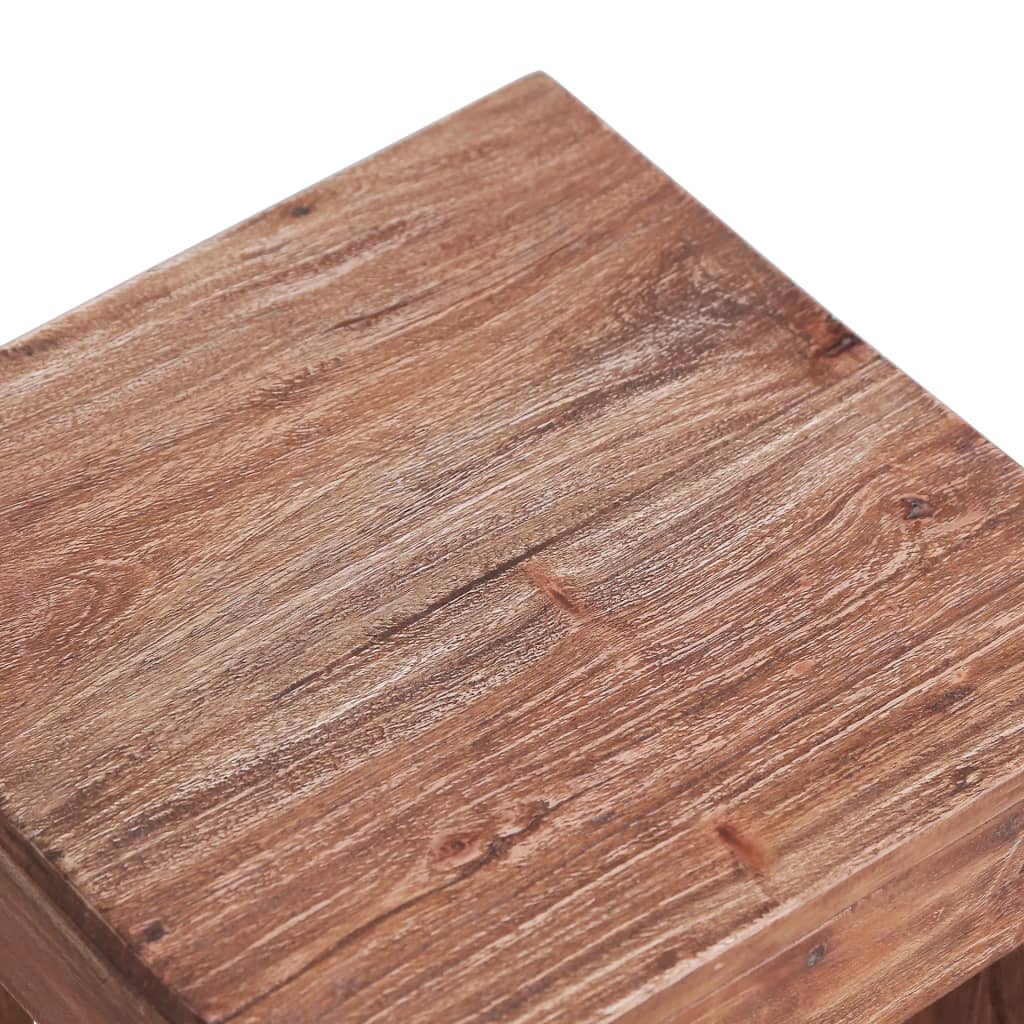 Table basse 30x30x30 cm bois d'acajou massif - XIOS