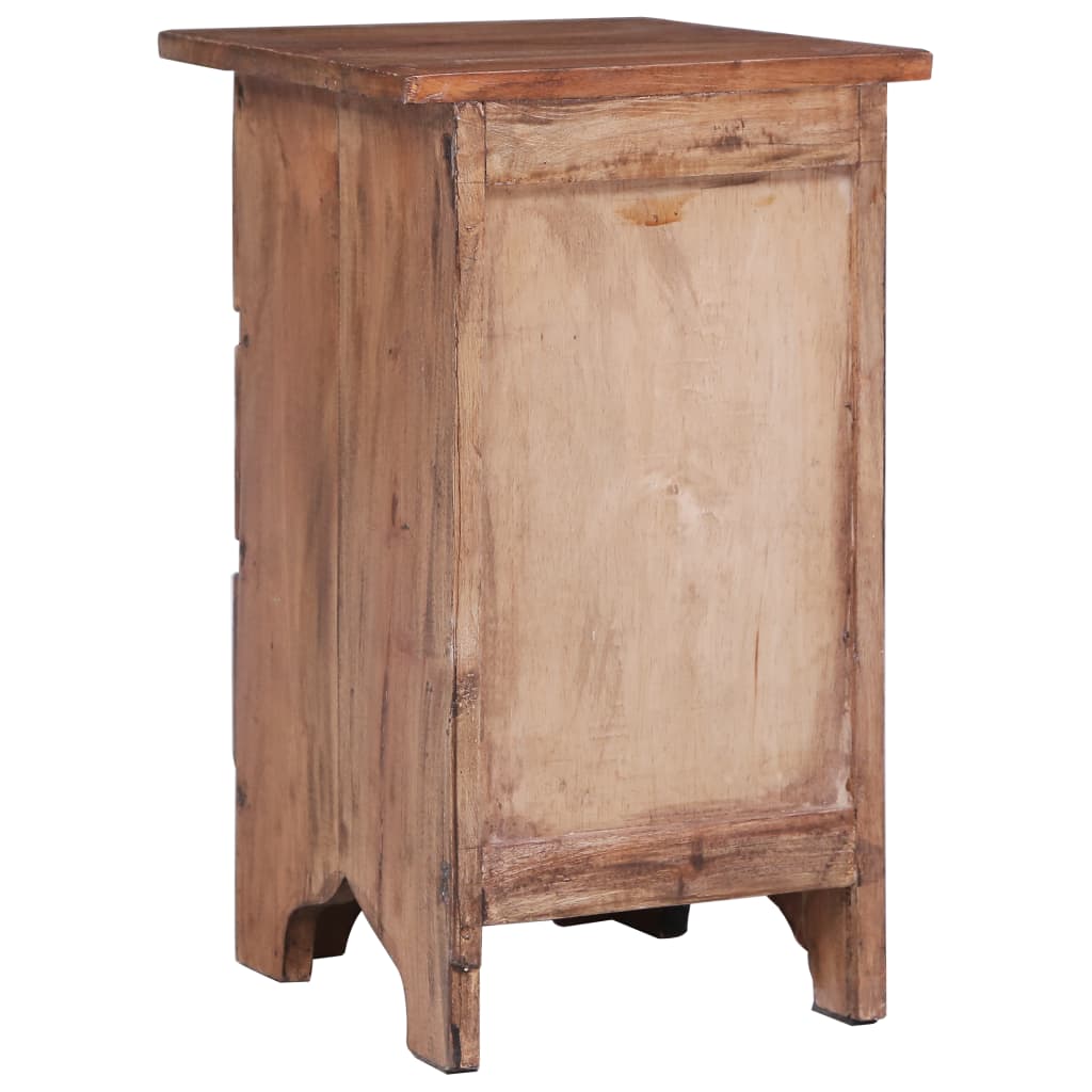 Table de chevet 30x30x51 cm bois d'acajou massif - XIOS