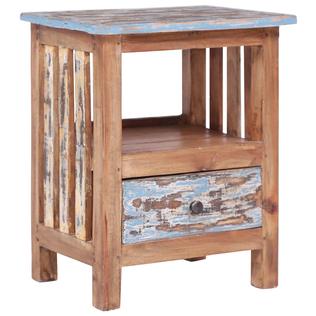 Table de chevet 41x30x50 cm bois d'acajou massif - XIOS